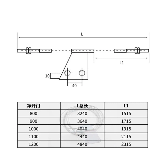 Elevator Hall Door Wire Rope M8 3mm