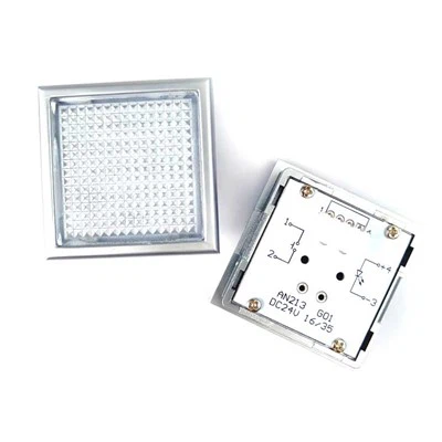 ไฟฉุกเฉินในรถยนต์ของลิฟต์ ThyssenKrupp ปุ่มกด-ประเภทไฟ AN213G01 DC24V ไฟสี่เหลี่ยม